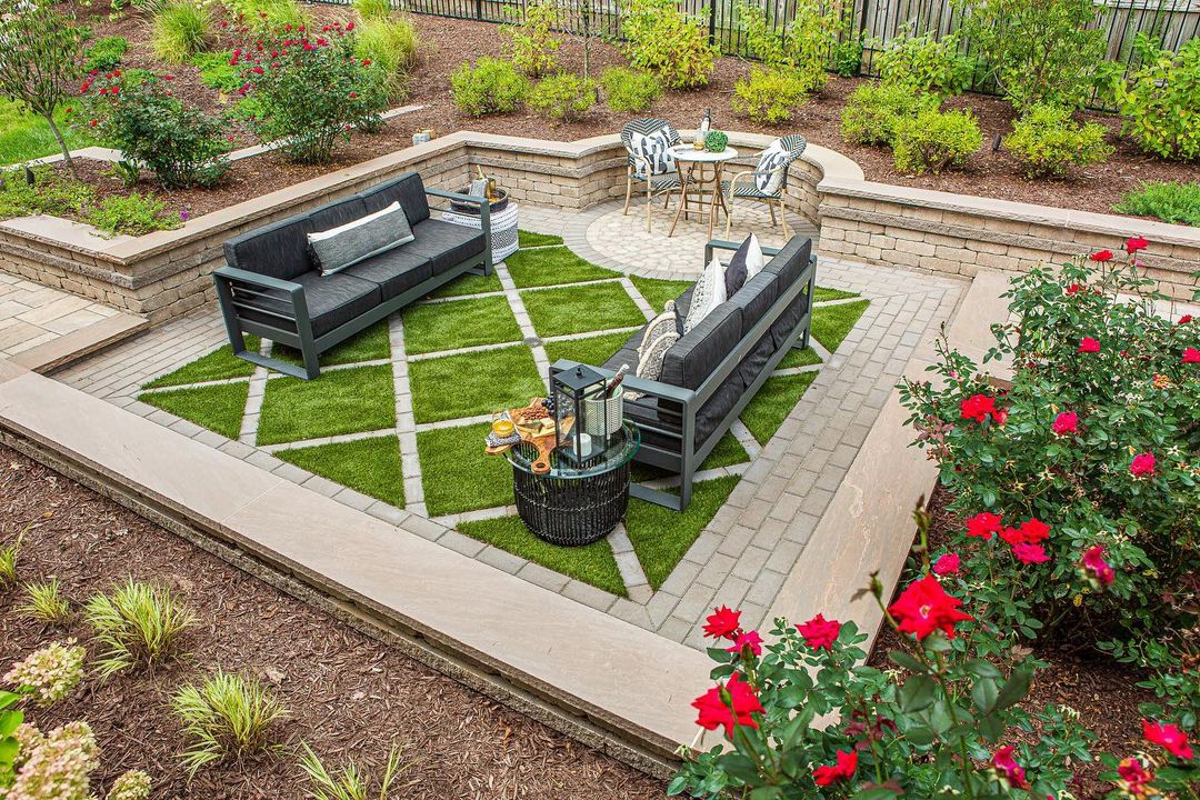 Custom hardscaping project in Winston-Salem NC by Bollman Landscape